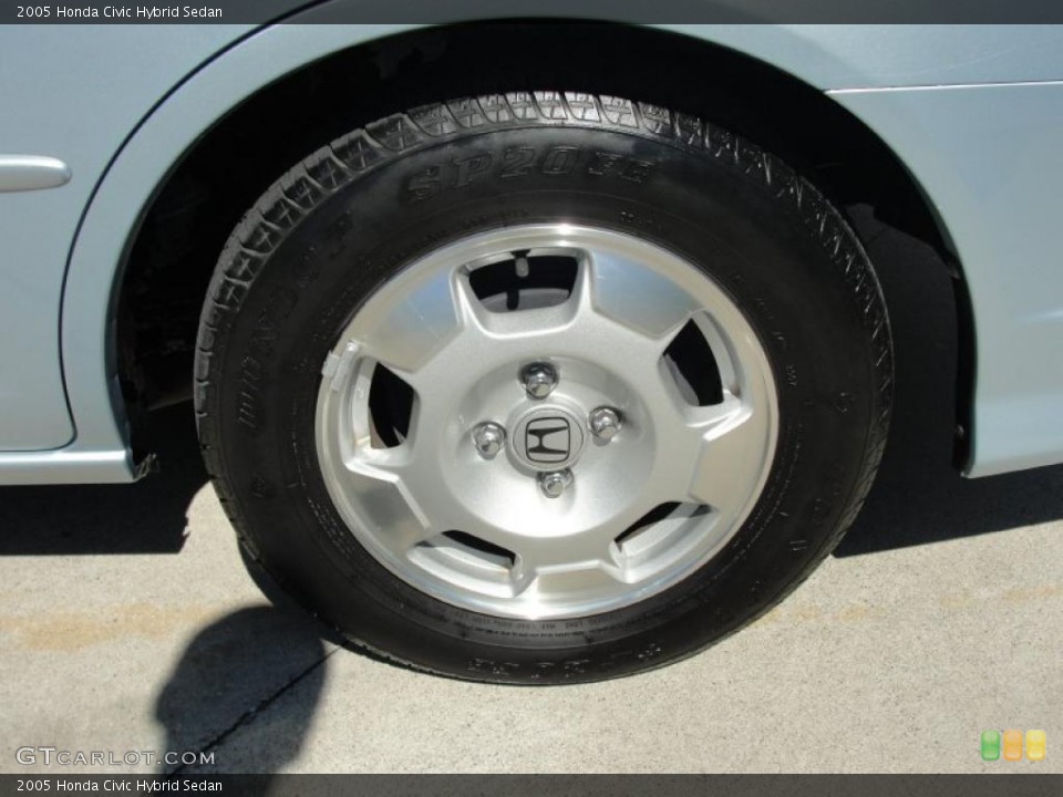 2005 Honda Civic Hybrid Sedan Wheel and Tire Photo #46143943