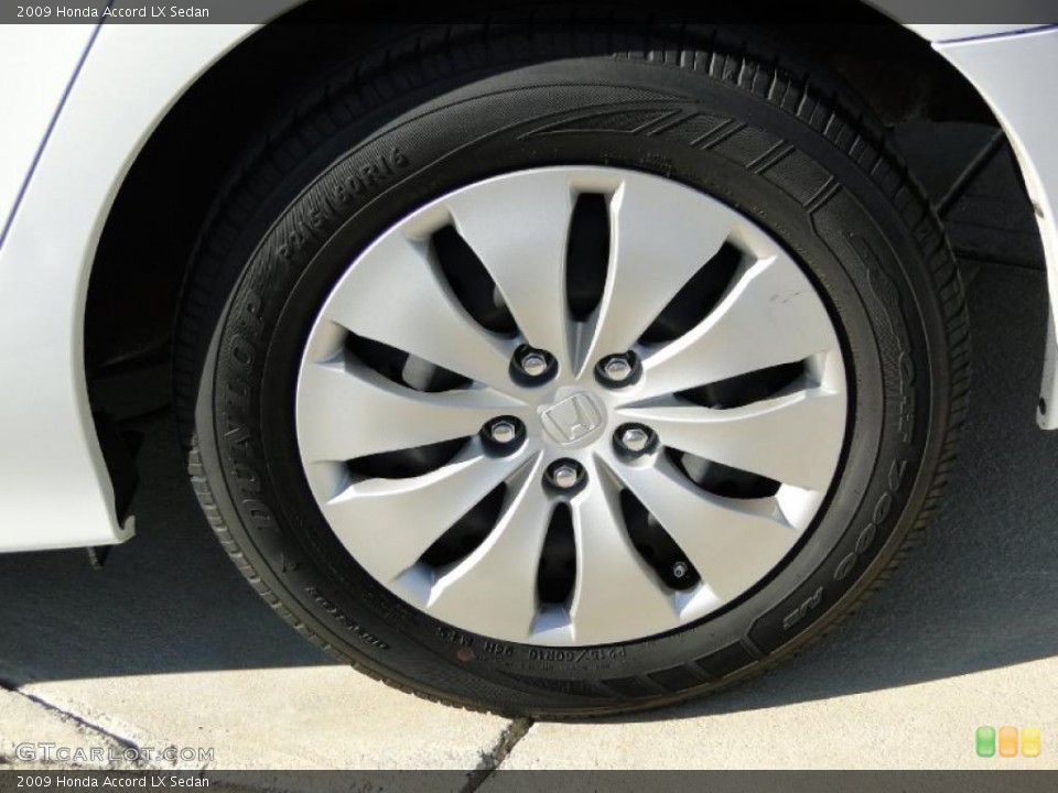 2009 Honda Accord LX Sedan Wheel and Tire Photo #46154746