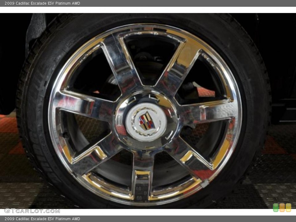 2009 Cadillac Escalade ESV Platinum AWD Wheel and Tire Photo #46169015