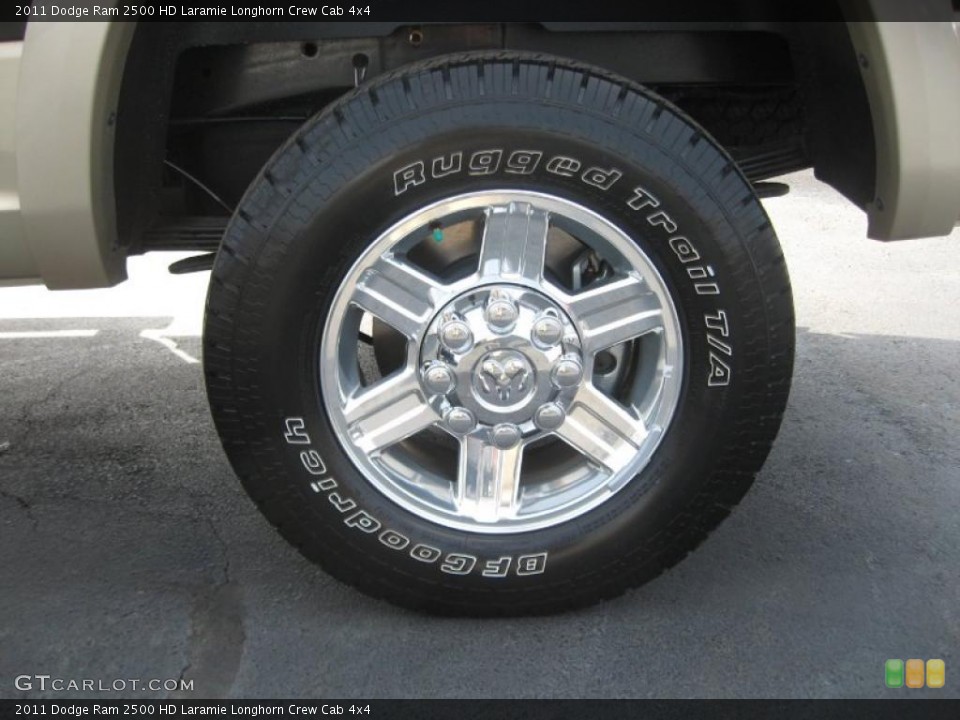 2011 Dodge Ram 2500 HD Laramie Longhorn Crew Cab 4x4 Wheel and Tire Photo #46192514