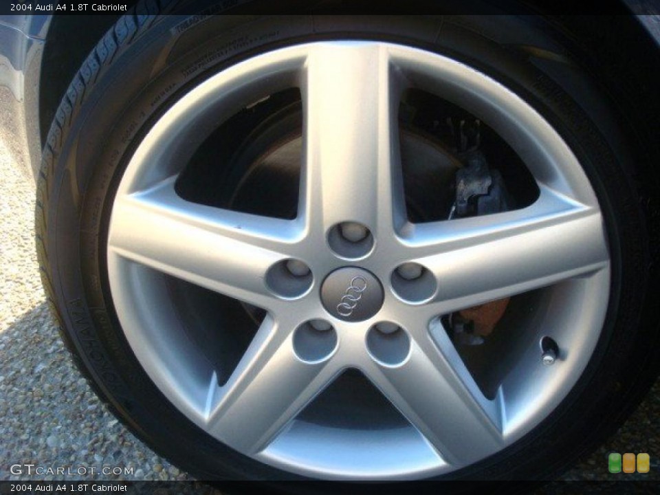 2004 Audi A4 1.8T Cabriolet Wheel and Tire Photo #46197875