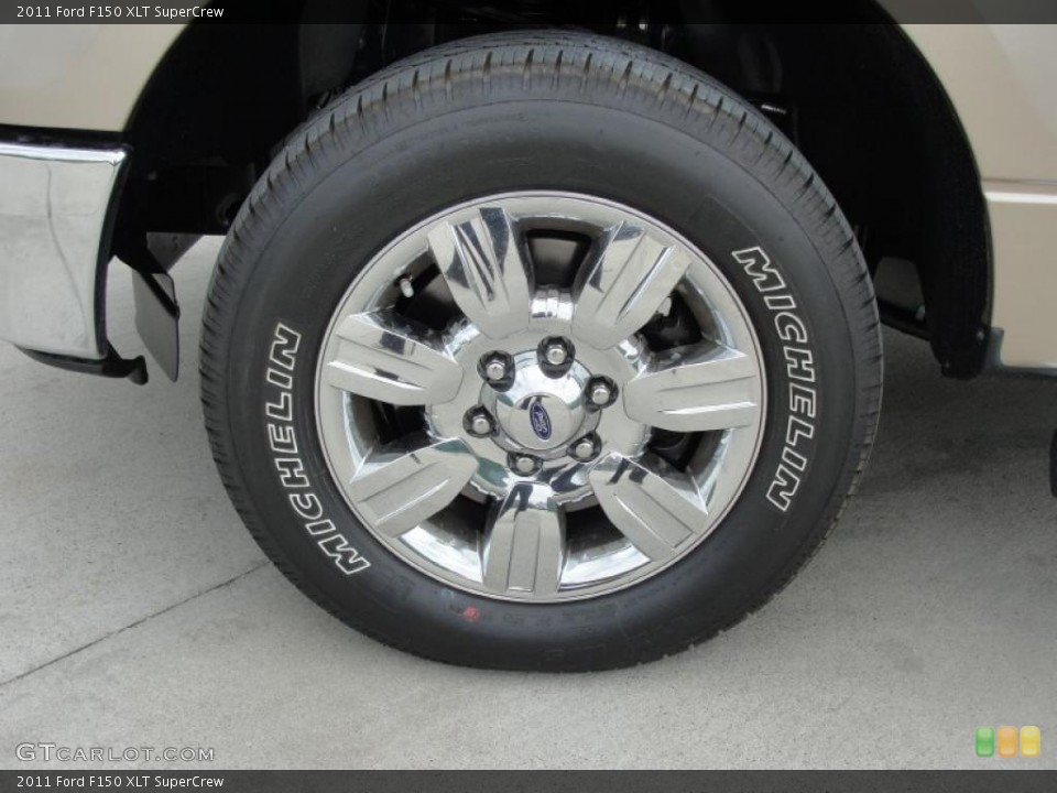 2011 Ford F150 XLT SuperCrew Wheel and Tire Photo #46201667