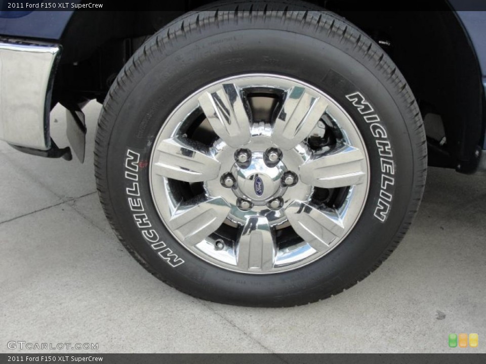 2011 Ford F150 XLT SuperCrew Wheel and Tire Photo #46201982