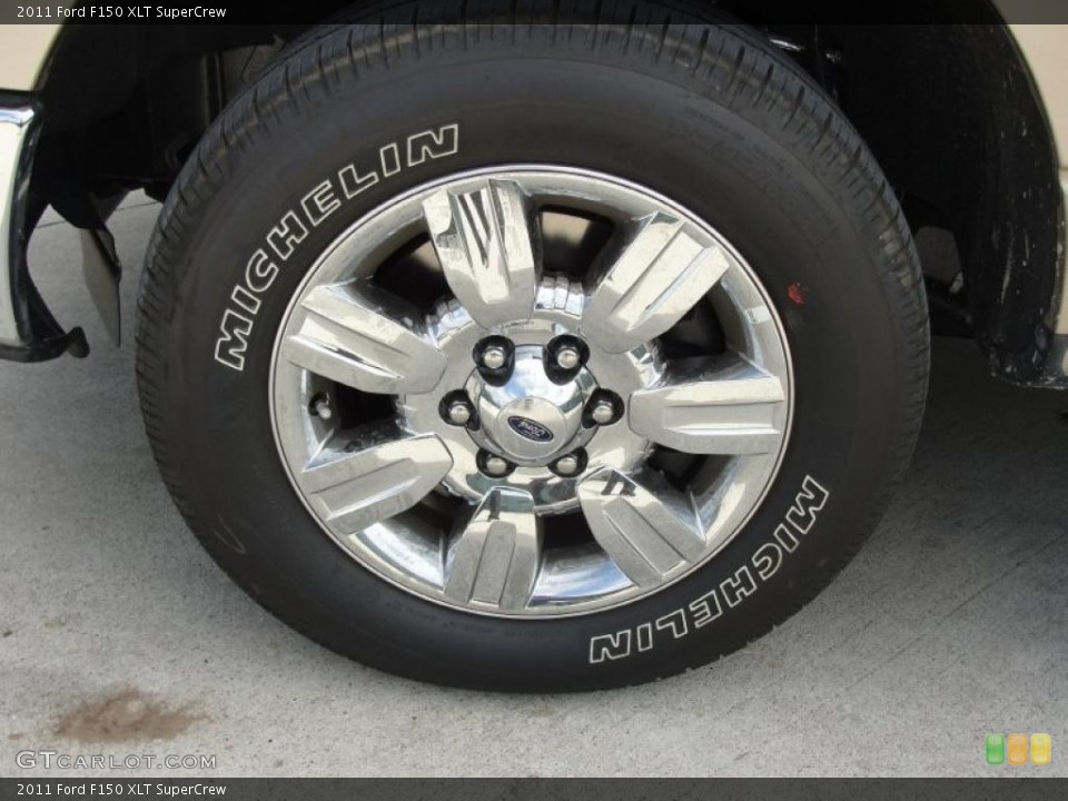 2011 Ford F150 XLT SuperCrew Wheel and Tire Photo #46202447