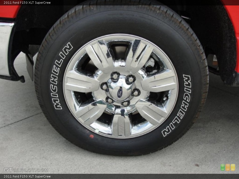 2011 Ford F150 XLT SuperCrew Wheel and Tire Photo #46207292