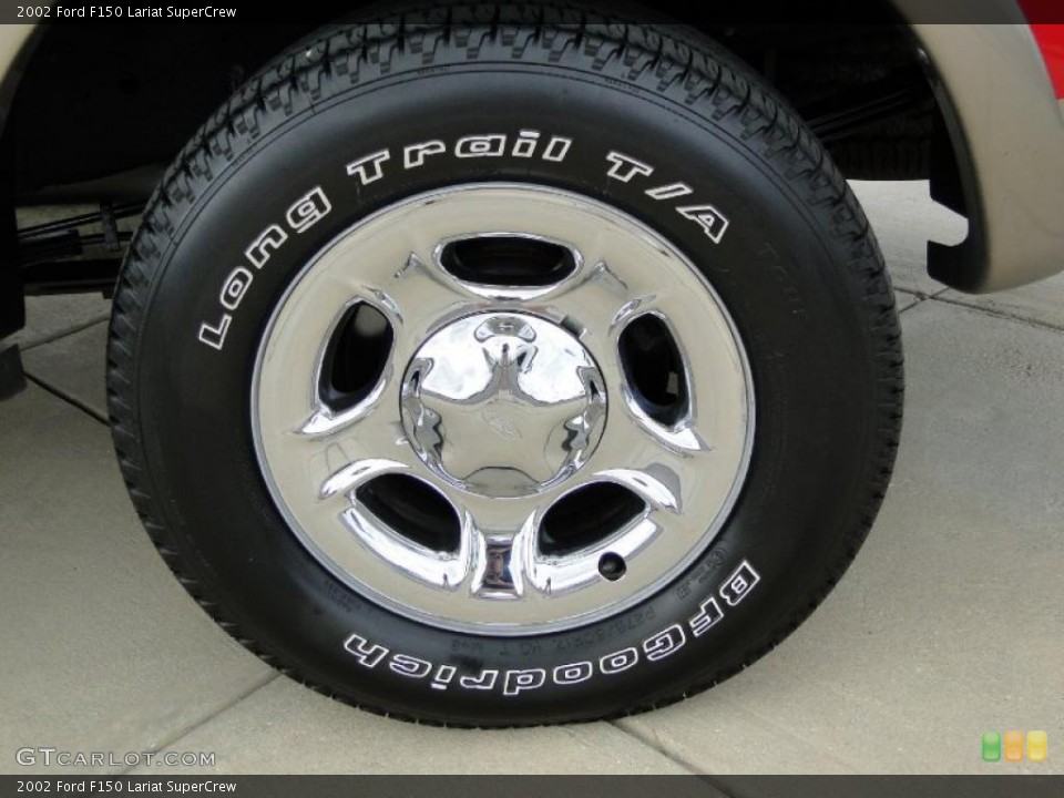 2002 Ford F150 Lariat SuperCrew Wheel and Tire Photo #46211015