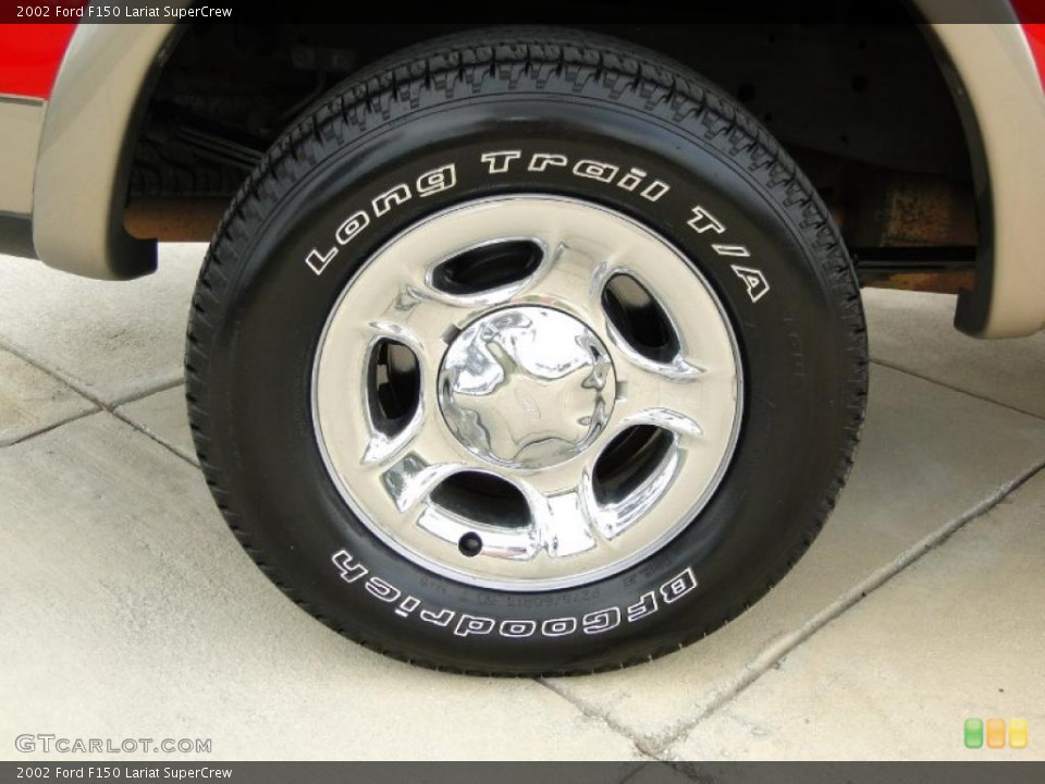 2002 Ford F150 Lariat SuperCrew Wheel and Tire Photo #46211051