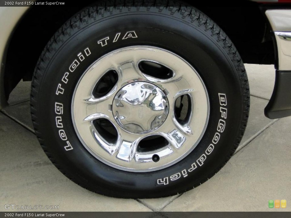 2002 Ford F150 Lariat SuperCrew Wheel and Tire Photo #46211060