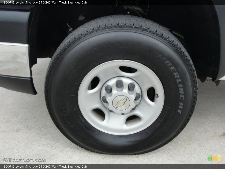 2006 Chevrolet Silverado 2500HD Work Truck Extended Cab Wheel and Tire Photo #46214285