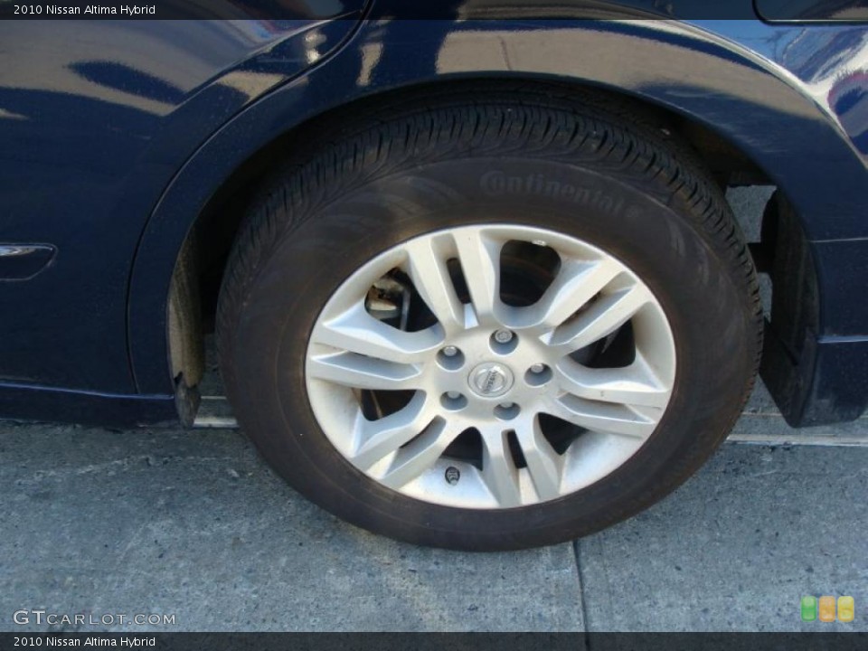 2010 Nissan Altima Hybrid Wheel and Tire Photo #46216241