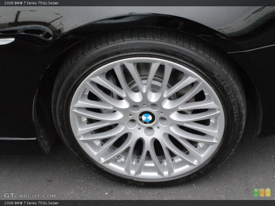 2008 BMW 7 Series 750Li Sedan Wheel and Tire Photo #46224266