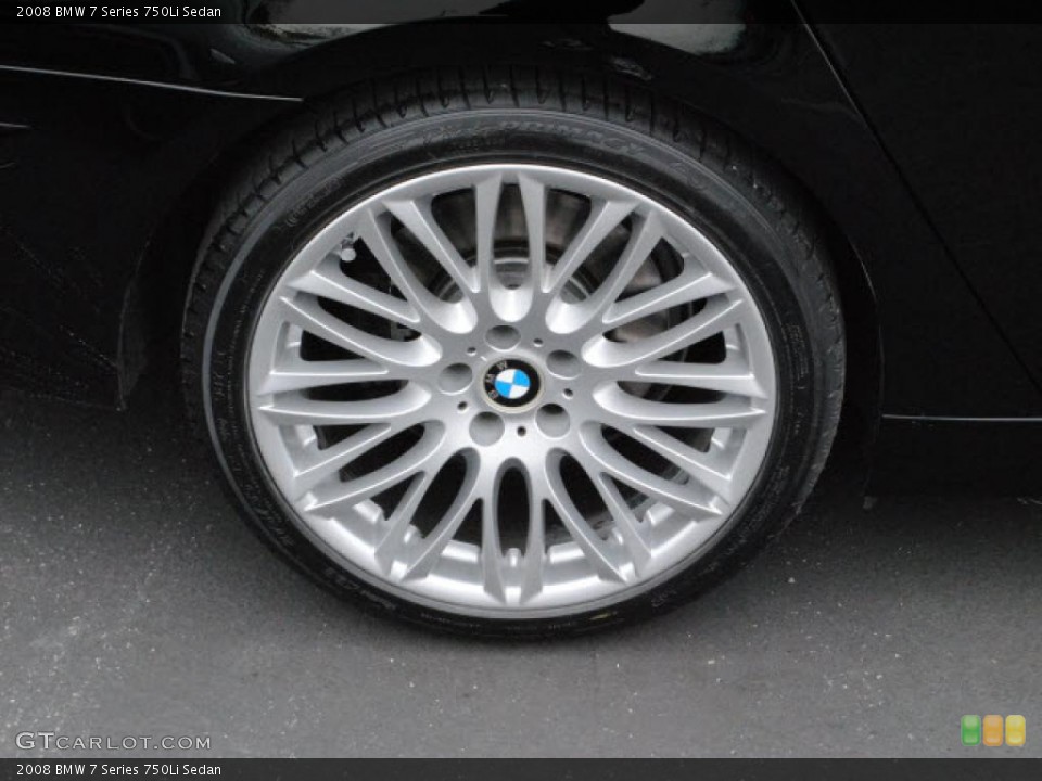 2008 BMW 7 Series 750Li Sedan Wheel and Tire Photo #46224341