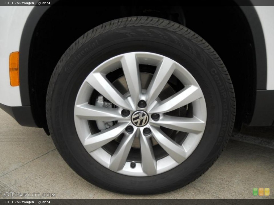2011 Volkswagen Tiguan SE Wheel and Tire Photo #46233449