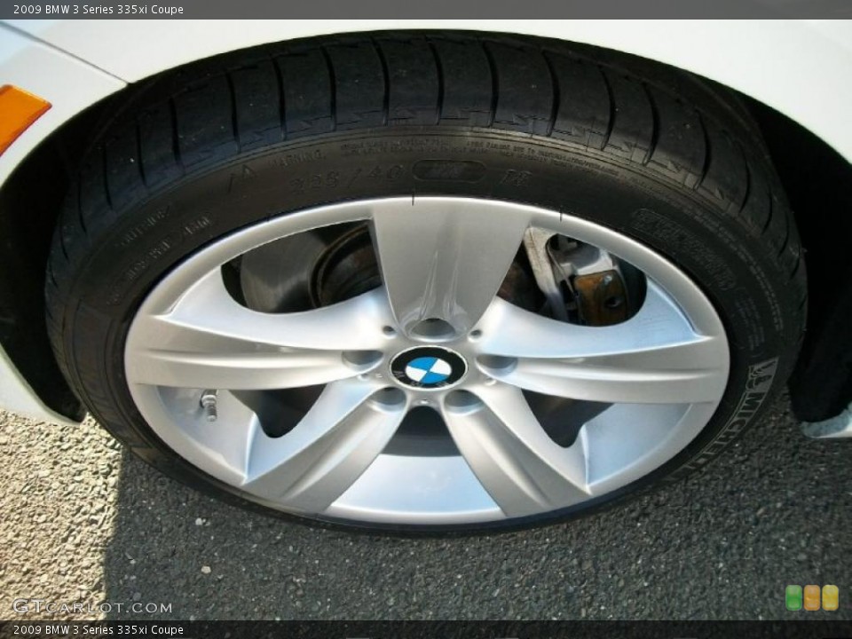 2009 BMW 3 Series 335xi Coupe Wheel and Tire Photo #46238633