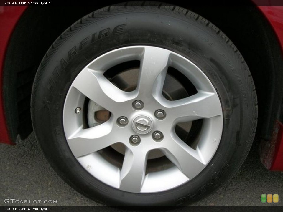 2009 Nissan Altima Hybrid Wheel and Tire Photo #46246492