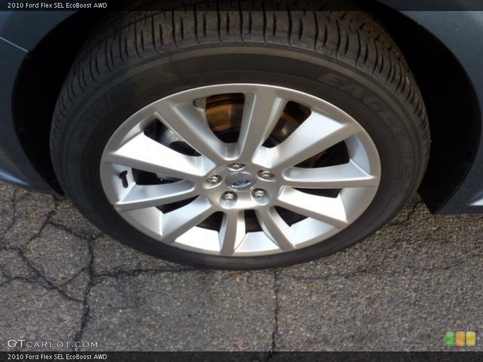 2010 Ford Flex SEL EcoBoost AWD Wheel and Tire Photo #46247944