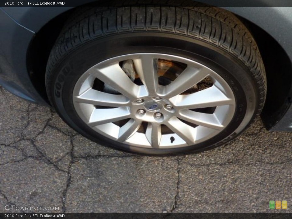 2010 Ford Flex SEL EcoBoost AWD Wheel and Tire Photo #46248166