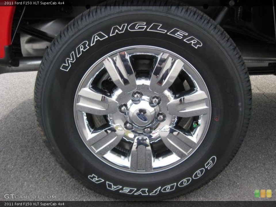 2011 Ford F150 XLT SuperCab 4x4 Wheel and Tire Photo #46264402
