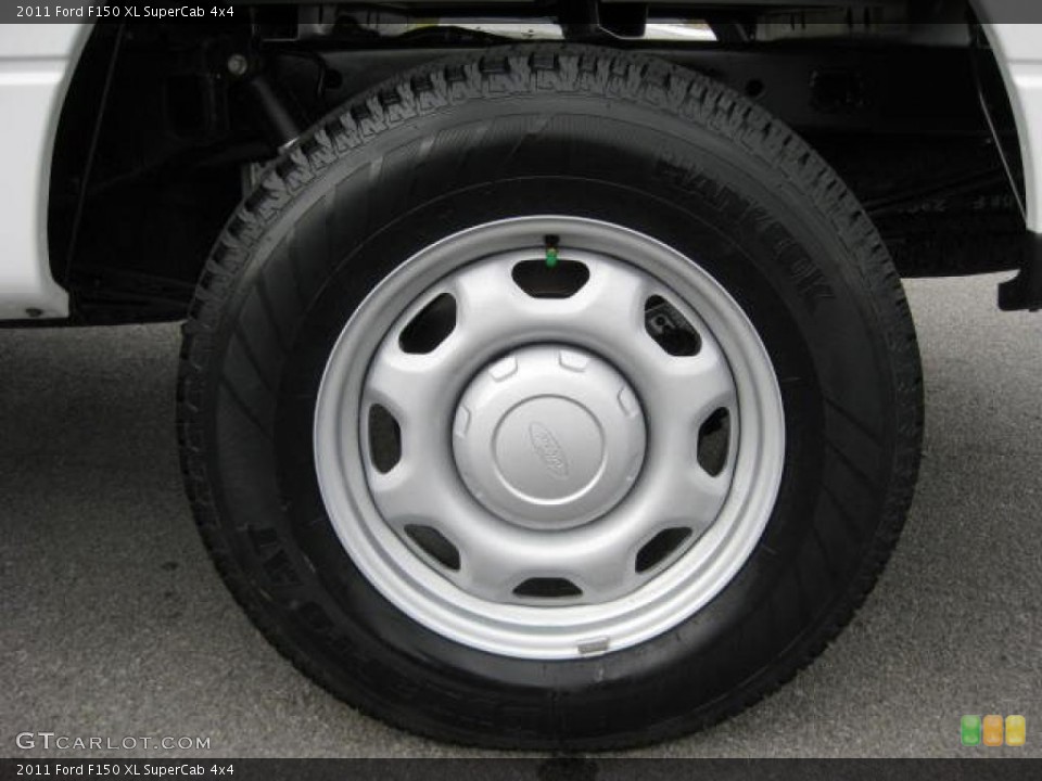 2011 Ford F150 XL SuperCab 4x4 Wheel and Tire Photo #46266301