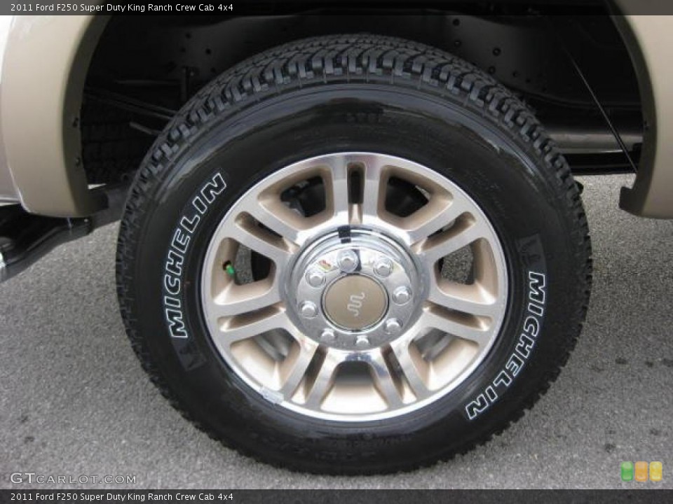 2011 Ford F250 Super Duty King Ranch Crew Cab 4x4 Wheel and Tire Photo #46266472
