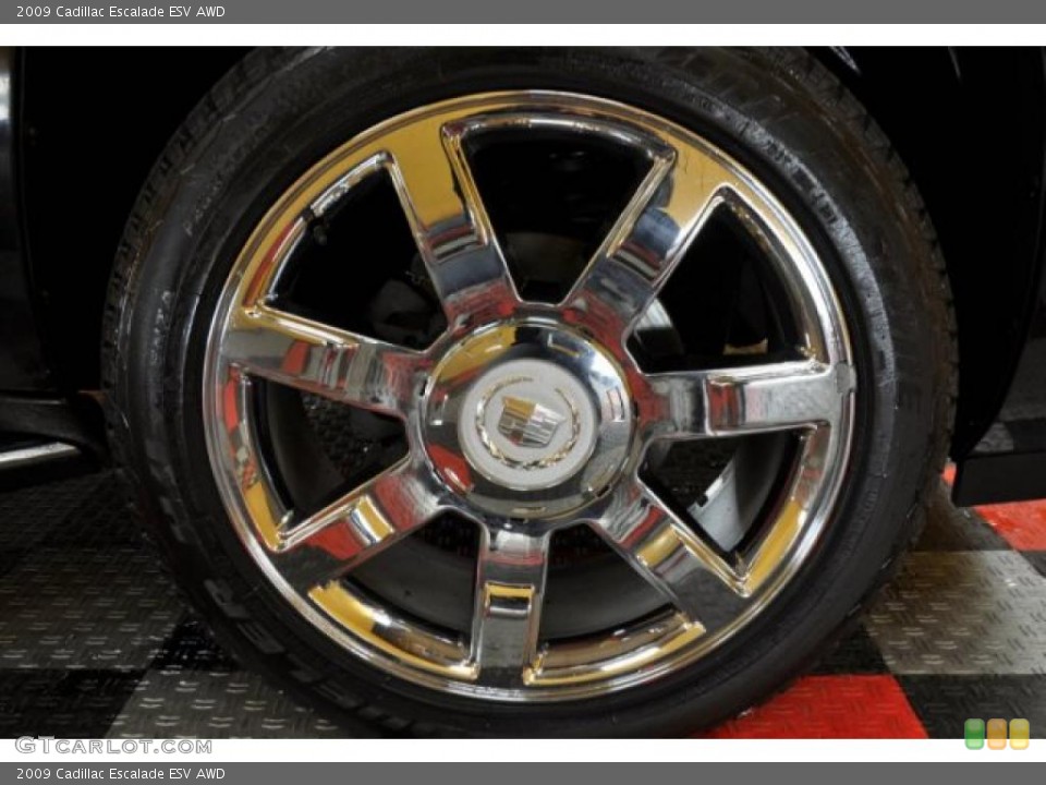 2009 Cadillac Escalade ESV AWD Wheel and Tire Photo #46271695