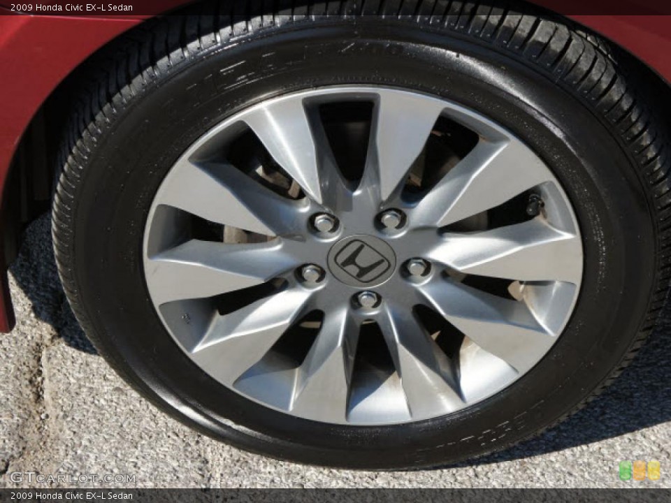 2009 Honda Civic EX-L Sedan Wheel and Tire Photo #46276671
