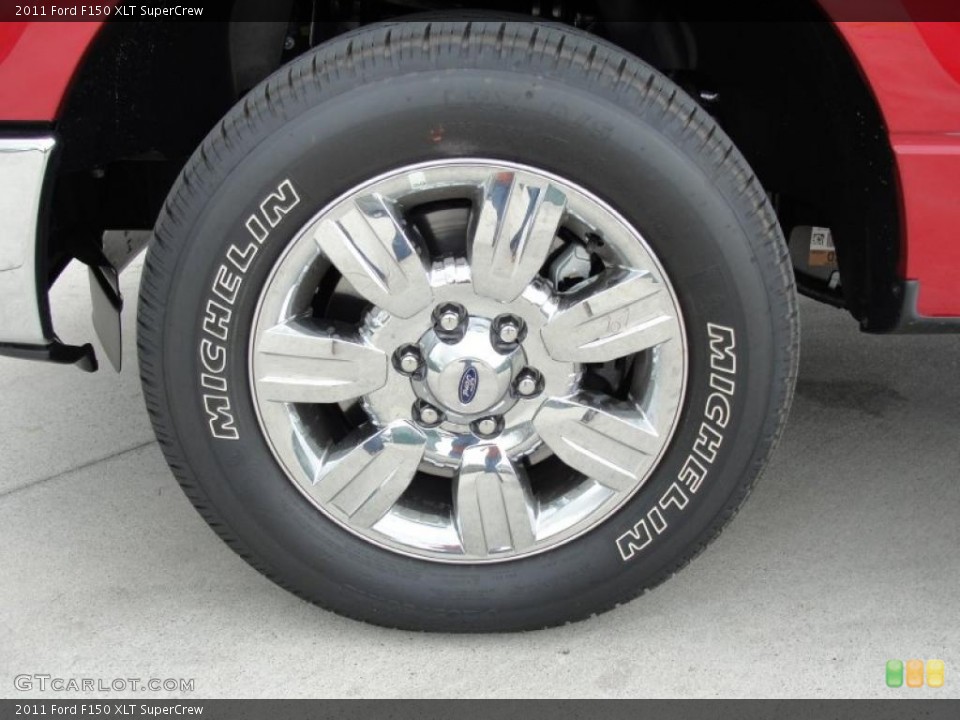 2011 Ford F150 XLT SuperCrew Wheel and Tire Photo #46287364