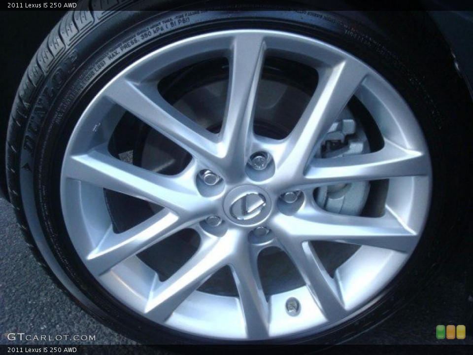 2011 Lexus IS 250 AWD Wheel and Tire Photo #46289632