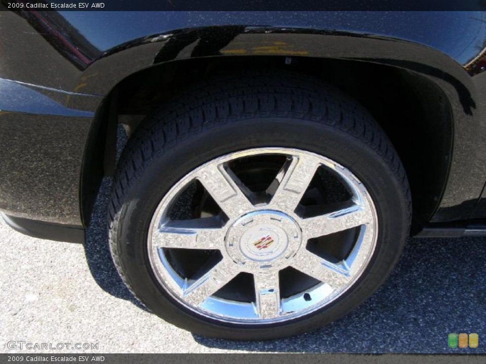 2009 Cadillac Escalade ESV AWD Wheel and Tire Photo #46297777