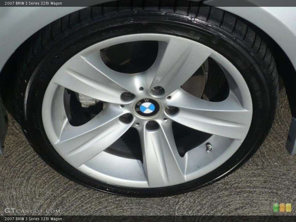 2007 BMW 3 Series 328i Wagon Wheel and Tire Photo #46301818