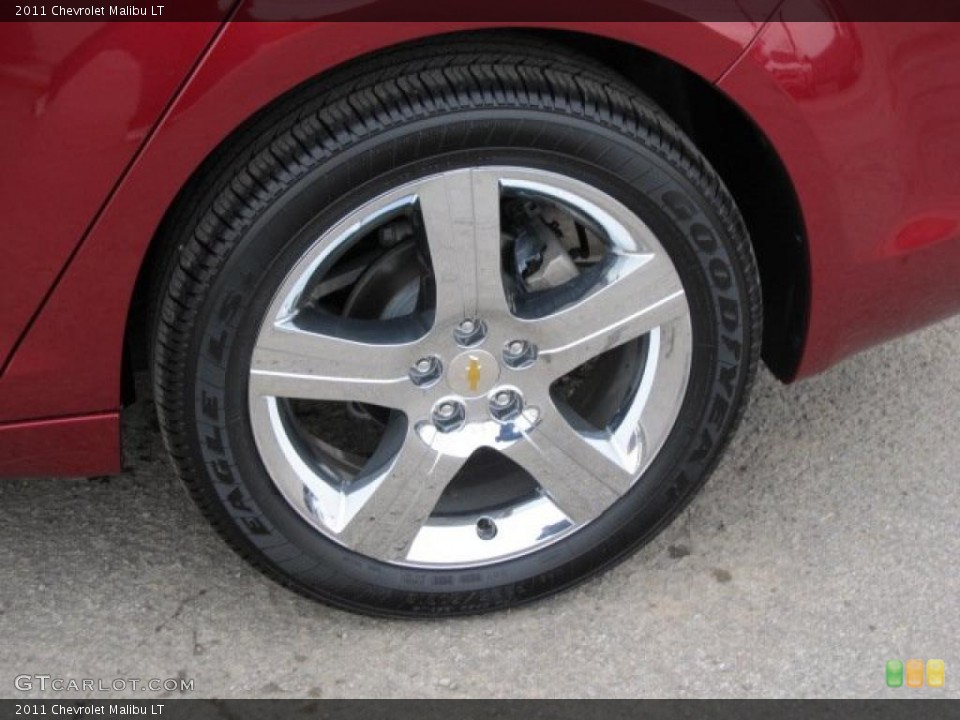 2011 Chevrolet Malibu LT Wheel and Tire Photo #46303759