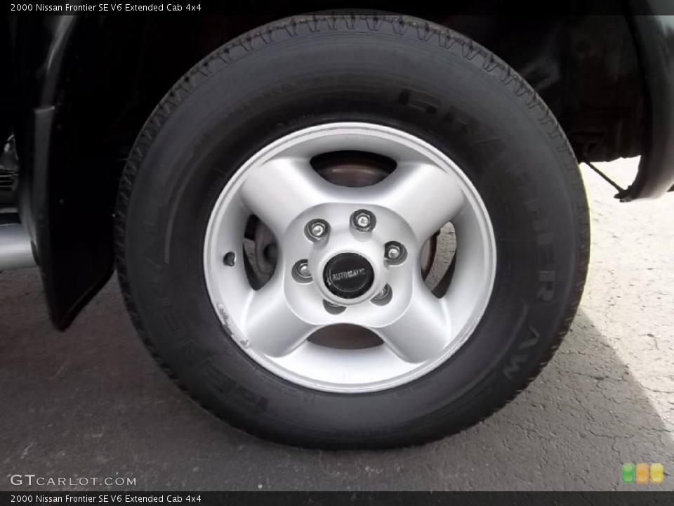 2000 Nissan Frontier SE V6 Extended Cab 4x4 Wheel and Tire Photo #46305565