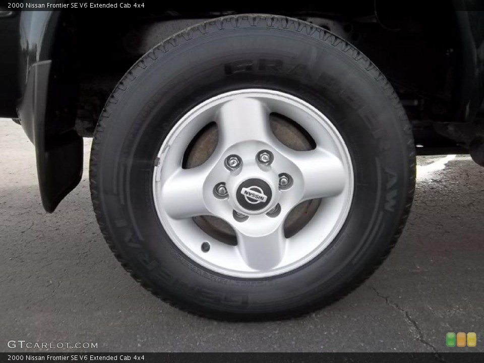 2000 Nissan Frontier SE V6 Extended Cab 4x4 Wheel and Tire Photo #46305580