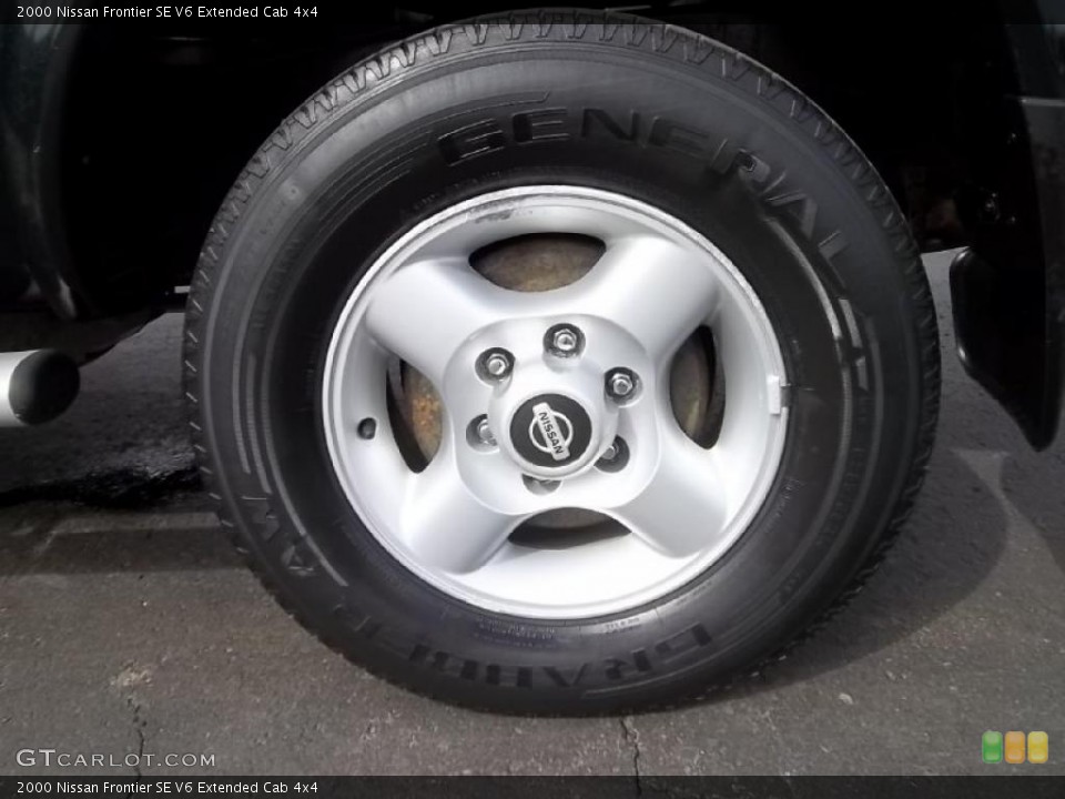 2000 Nissan Frontier SE V6 Extended Cab 4x4 Wheel and Tire Photo #46305589