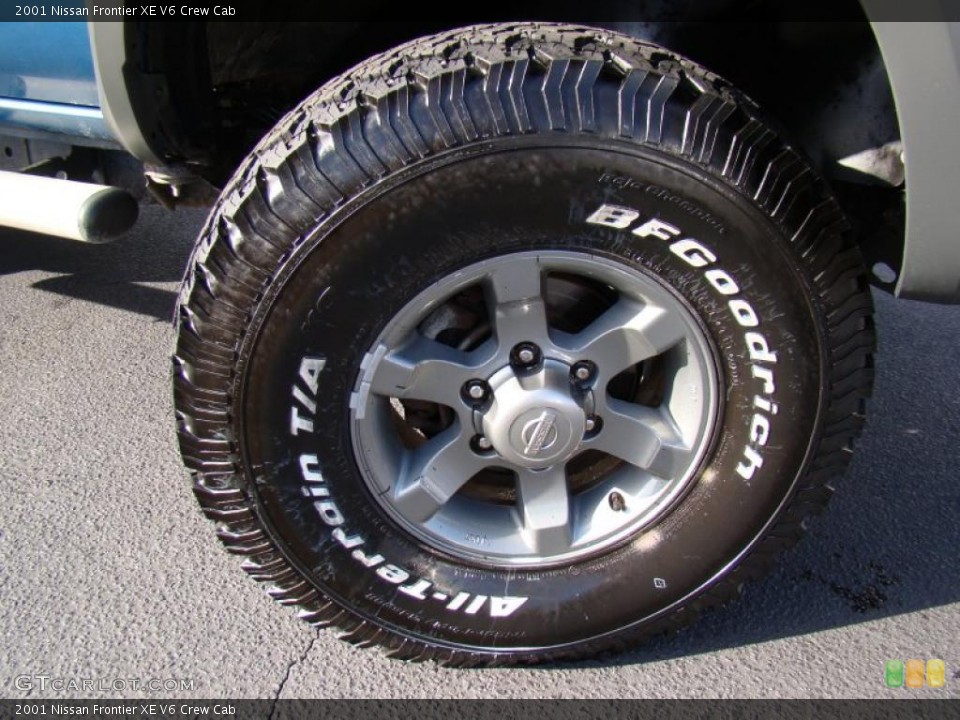 2001 Nissan Frontier XE V6 Crew Cab Wheel and Tire Photo #46310645