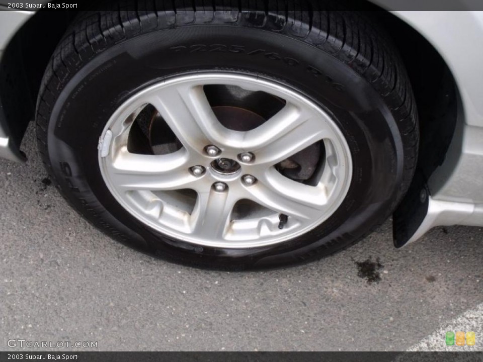 2003 Subaru Baja Sport Wheel and Tire Photo #46332807