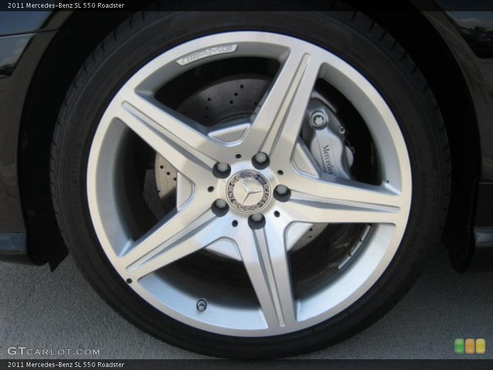 2011 Mercedes-Benz SL 550 Roadster Wheel and Tire Photo #46337988