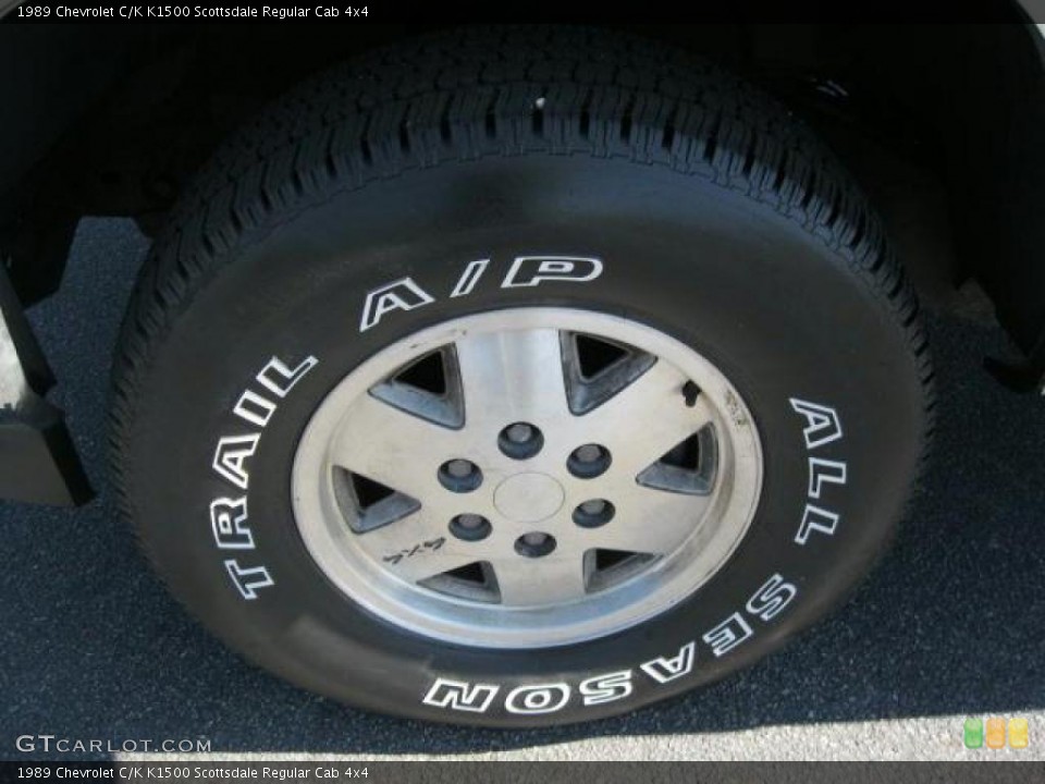 1989 Chevrolet C/K K1500 Scottsdale Regular Cab 4x4 Wheel and Tire Photo #46343349