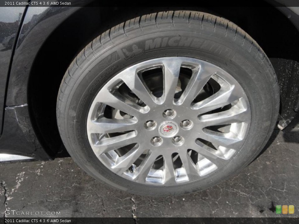 2011 Cadillac CTS 4 3.6 AWD Sedan Wheel and Tire Photo #46345523