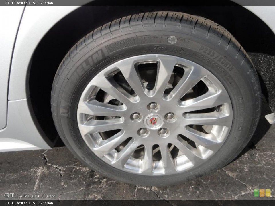 2011 Cadillac CTS 3.6 Sedan Wheel and Tire Photo #46345811