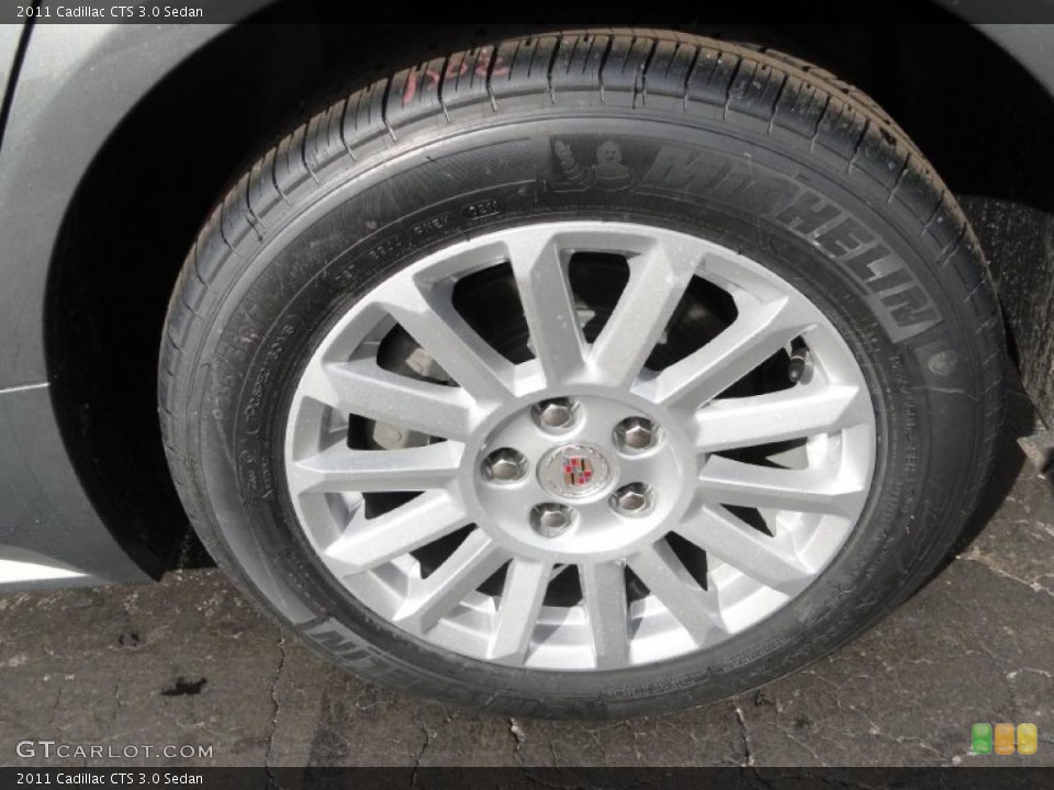 2011 Cadillac CTS 3.0 Sedan Wheel and Tire Photo #46346750
