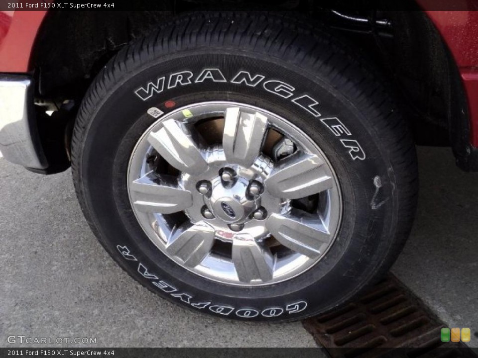 2011 Ford F150 XLT SuperCrew 4x4 Wheel and Tire Photo #46347089