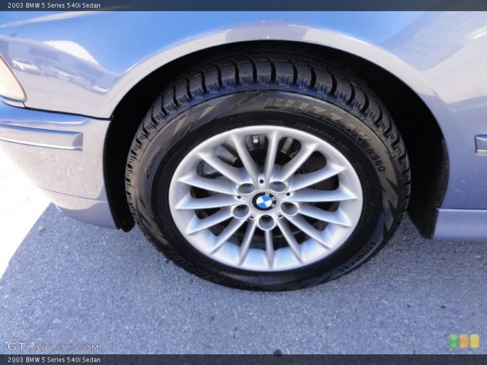 2003 BMW 5 Series 540i Sedan Wheel and Tire Photo #46351121