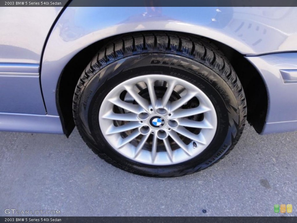 2003 BMW 5 Series 540i Sedan Wheel and Tire Photo #46351124