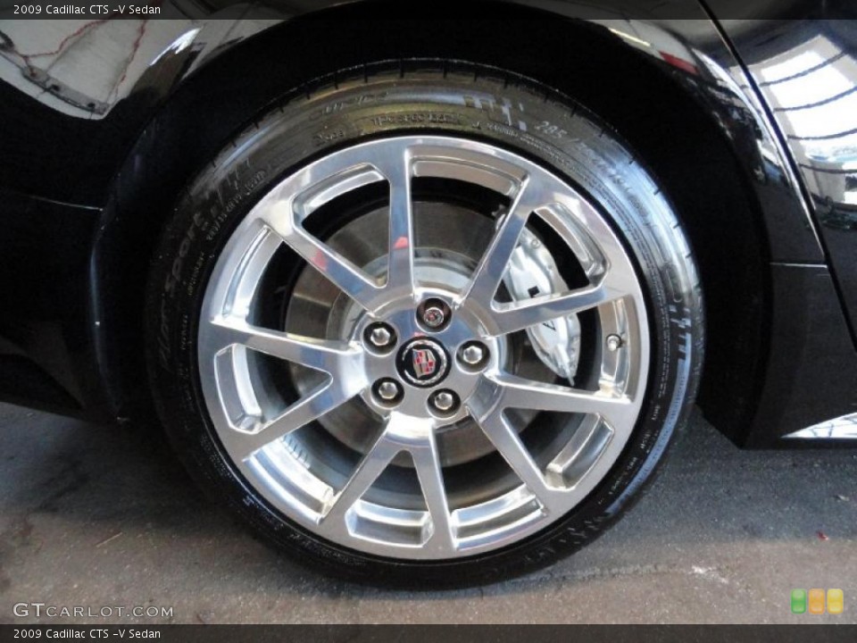 2009 Cadillac CTS -V Sedan Wheel and Tire Photo #46351520