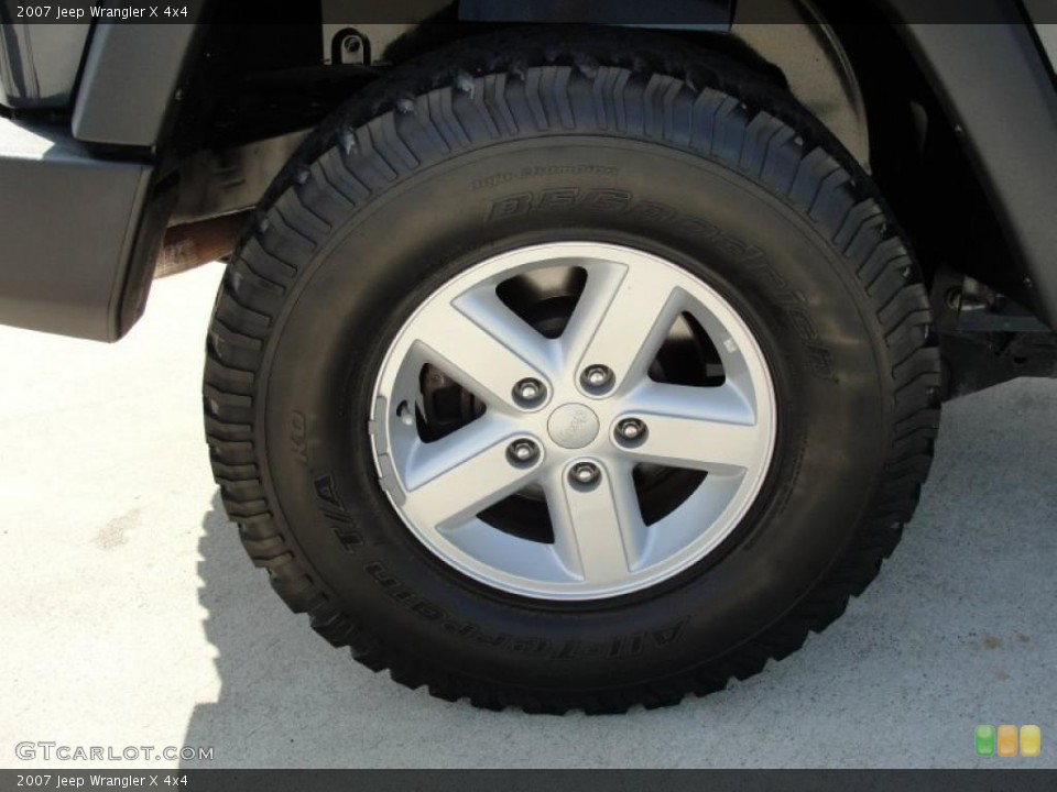 2007 Jeep Wrangler X 4x4 Wheel and Tire Photo #46353128
