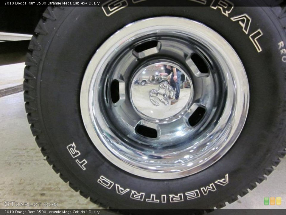 2010 Dodge Ram 3500 Laramie Mega Cab 4x4 Dually Wheel and Tire Photo #46371576