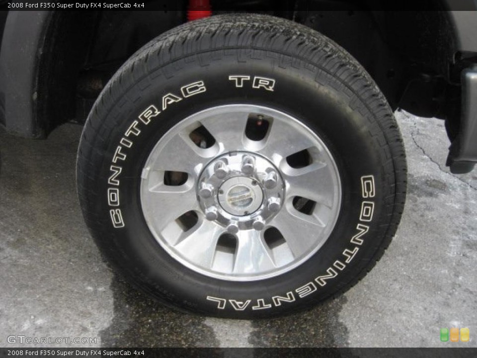 2008 Ford F350 Super Duty FX4 SuperCab 4x4 Wheel and Tire Photo #46380879