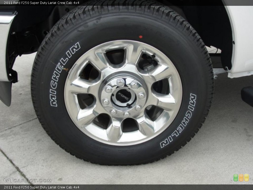 2011 Ford F250 Super Duty Lariat Crew Cab 4x4 Wheel and Tire Photo #46400094