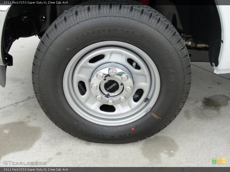 2011 Ford F250 Super Duty XL Crew Cab 4x4 Wheel and Tire Photo #46400709